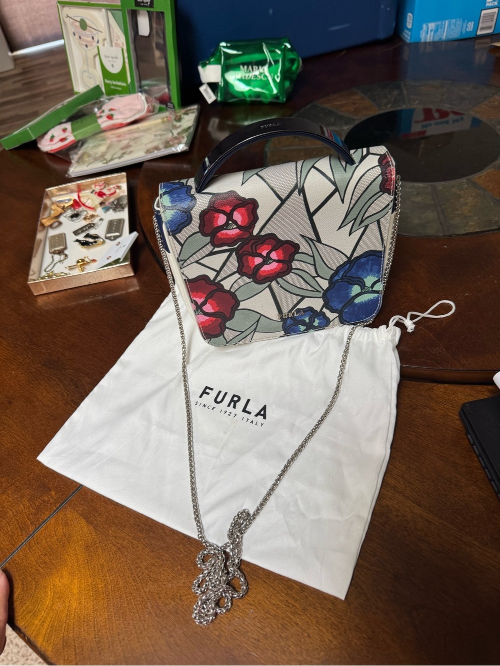 Furla Trilli Mini Printed Top-Handle Convertible Cross-Body Bag
